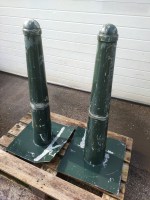 2 metalen palen groen nr1 (2)